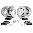 APBRPR218 Front & Rear Disc Brake Rotors & Ceramic Brake Pads