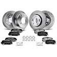 APBRPR221 Front & Rear Disc Brake Rotors & Ceramic Brake Pads
