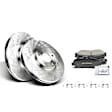 APBRPR223 Front Disc Brake Rotors & Ceramic Brake Pads
