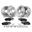 APBRPR236 Front & Rear Disc Brake Rotors & Ceramic Brake Pads