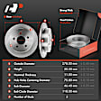 APBRPR236 Front & Rear Disc Brake Rotors & Ceramic Brake Pads
