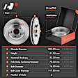 APBRPR236 Front & Rear Disc Brake Rotors & Ceramic Brake Pads