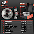 APBRPR237 Front & Rear Disc Brake Rotors & Ceramic Brake Pads