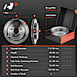 APBRPR237 Front & Rear Disc Brake Rotors & Ceramic Brake Pads
