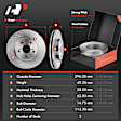 APBRPR240 Front & Rear Disc Brake Rotors & Ceramic Brake Pads