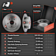 APBRPR240 Front & Rear Disc Brake Rotors & Ceramic Brake Pads