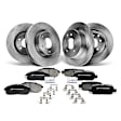 APBRPR241 Front & Rear Disc Brake Rotors & Ceramic Brake Pads