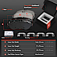 APBRPR247 Front & Rear Disc Brake Rotors & Ceramic Brake Pads