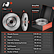 APBRPR250 Front Disc Brake Rotors & Ceramic Brake Pads