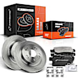 APBRPR253 Rear Disc Brake Rotors & Ceramic Brake Pads