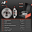 APBRPR253 Rear Disc Brake Rotors & Ceramic Brake Pads