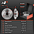 APBRPR265 Front & Rear Disc Brake Rotors & Ceramic Brake Pads
