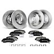 APBRPR269 Front & Rear Disc Brake Rotors & Ceramic Brake Pads