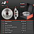 APBRPR269 Front & Rear Disc Brake Rotors & Ceramic Brake Pads