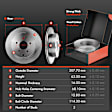 APBRPR271 Front & Rear Disc Brake Rotors & Ceramic Brake Pads