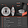 APBRPR271 Front & Rear Disc Brake Rotors & Ceramic Brake Pads