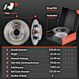 APBRPR276 Front & Rear Disc Brake Rotors & Ceramic Brake Pads