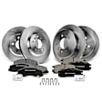 APBRPR278 Front & Rear Disc Brake Rotors & Ceramic Brake Pads