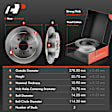 APBRPR278 Front & Rear Disc Brake Rotors & Ceramic Brake Pads