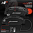 APBRPR287 Front & Rear Disc Brake Rotors & Ceramic Brake Pads