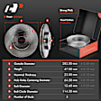APBRPR291 Front & Rear Disc Brake Rotors & Ceramic Brake Pads