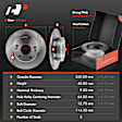 APBRPR291 Front & Rear Disc Brake Rotors & Ceramic Brake Pads