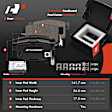 APBRPR291 Front & Rear Disc Brake Rotors & Ceramic Brake Pads