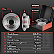APBRPR300 Front & Rear Disc Brake Rotors & Ceramic Brake Pads