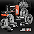 APBRPR302 Front & Rear Disc Brake Rotors & Ceramic Brake Pads