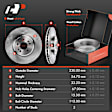 APBRPR309 Front & Rear Disc Brake Rotors & Ceramic Brake Pads