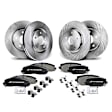 APBRPR311 Front & Rear Disc Brake Rotors & Ceramic Brake Pads