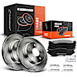 APBRPR317 Front Disc Brake Rotors & Ceramic Brake Pads