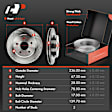 APBRPR317 Front Disc Brake Rotors & Ceramic Brake Pads