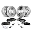APBRPR333 Front & Rear Disc Brake Rotors & Ceramic Brake Pads