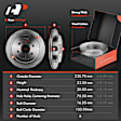 APBRPR338 Rear Disc Brake Rotors & Ceramic Brake Pads
