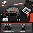 APBRPR338 Rear Disc Brake Rotors & Ceramic Brake Pads