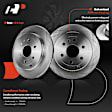 APBRPR338 Rear Disc Brake Rotors & Ceramic Brake Pads