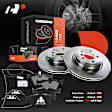 APBRPR353 Rear Disc Brake Rotors & Ceramic Brake Pads