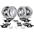 APBRPR354 Front & Rear Disc Brake Rotors & Ceramic Brake Pads