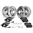 APBRPR357 Front & Rear Disc Brake Rotors & Ceramic Brake Pads