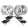 APBRPR359 Front & Rear Disc Brake Rotors & Ceramic Brake Pads