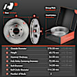 APBRPR359 Front & Rear Disc Brake Rotors & Ceramic Brake Pads