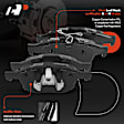 APBRPR361 Front & Rear Disc Brake Rotors & Ceramic Brake Pads