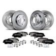 APBRPR367 Front & Rear Disc Brake Rotors & Ceramic Brake Pads