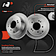 APBRPR370 Rear Disc Brake Rotors & Ceramic Brake Pads