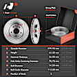 APBRPR372 Front & Rear Disc Brake Rotors & Ceramic Brake Pads