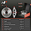 APBRPR372 Front & Rear Disc Brake Rotors & Ceramic Brake Pads
