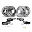 APBRPR378 Front & Rear Disc Brake Rotors & Ceramic Brake Pads