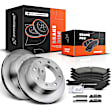 APBRPR395 Rear Disc Brake Rotors & Ceramic Brake Pads