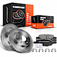 APBRPR398 Rear Disc Brake Rotors & Ceramic Brake Pads